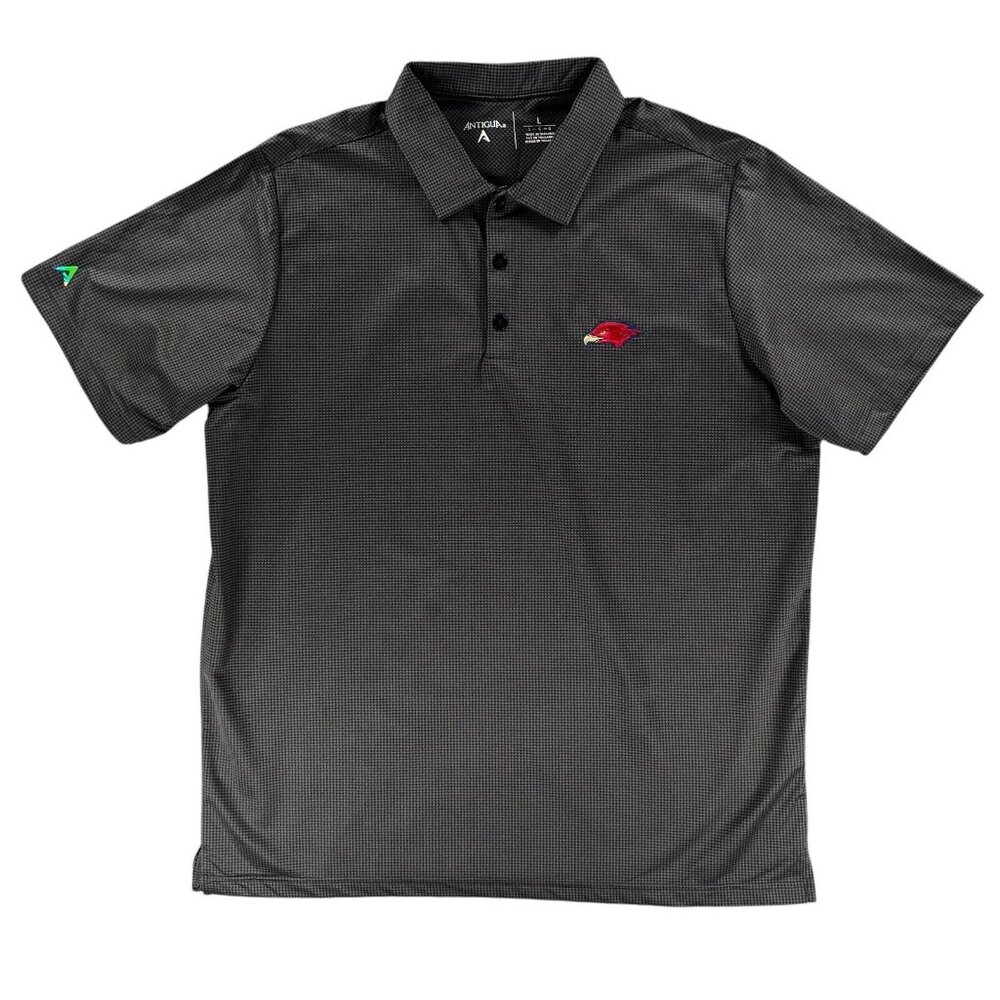 ANTIGUA Polo Shirt Men L NBA ATLANTA HAWKS Basketball Gray Golf Tennis Shirt
